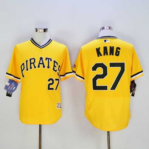 Pittsburgh Pirates #27 Jung-ho Kang Gold 2016 Flexbase Authentic Collection Stitched Jersey,We sell and wholesale Pittsburgh Pirates #27 Jung-ho Kang Gold 2016 Flexbase Authentic Collection Stitched Jersey on line form chian!